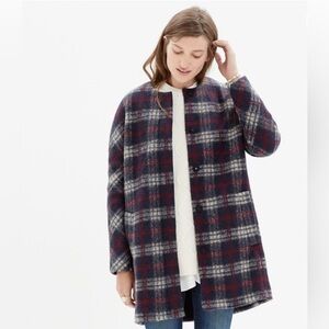 Madewell 1937 Wool Plaid Estate Coat